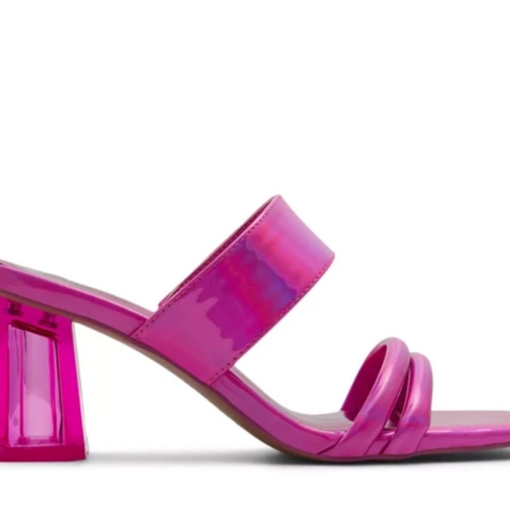 New - without tags. Call it Spring Kelena Sandal. Hot shimmer pink